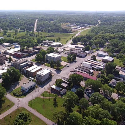 aerial view of Osceola 