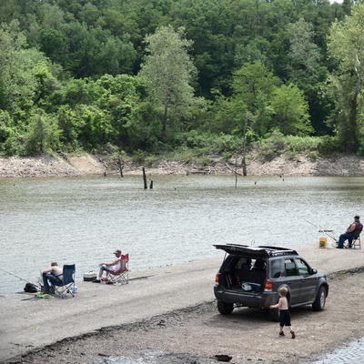 pier to access the river